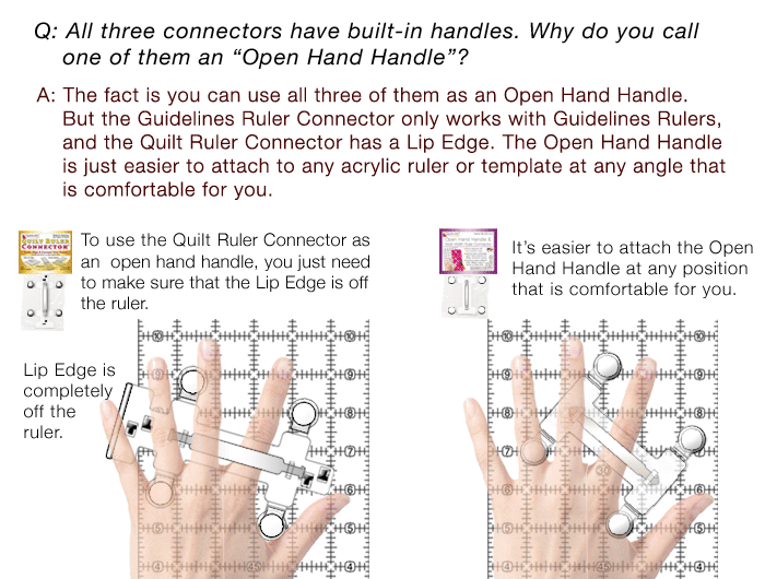Quilt Ruler Connector by Guidelines4Quilting