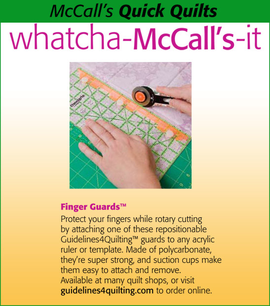 Review Article on Finger Guards in McCall's Quick Quilts