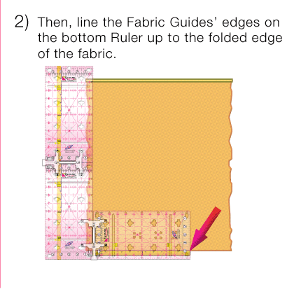 The Super Easy Way to Square Up Your Fabric using 3 Guidelines Rulers by Guidelines4Quilting