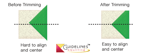 Align triangle with square