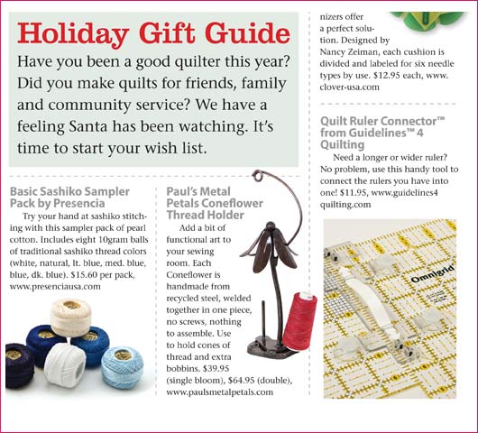 Review Article on Quilt Ruler Connector in Quilter's World