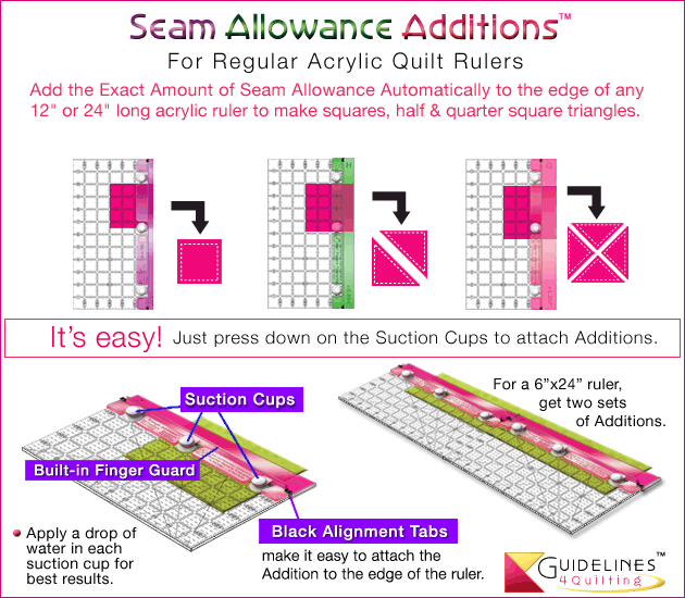 How to attach Quilt Ruler Addition