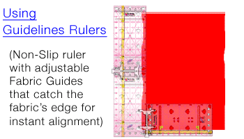 How to square up your fabric using Guidelines Rulers by Guidelines4Quilting
