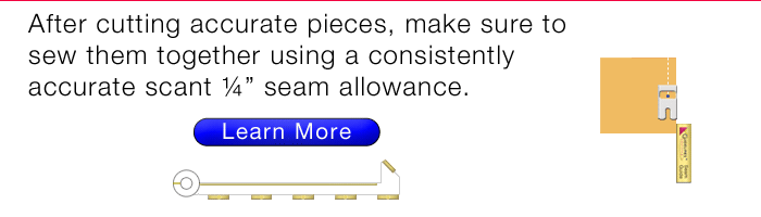 How to Sew Accurate Scant Quarter Inch Seams by Guidelines4Quilting