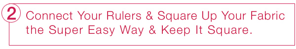 Square up fabric the super easy way